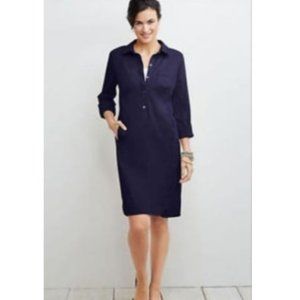 J. Jill live in chino navy midi dress
